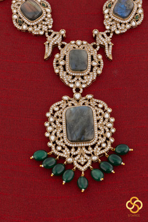 Emerald green and Kili haram set