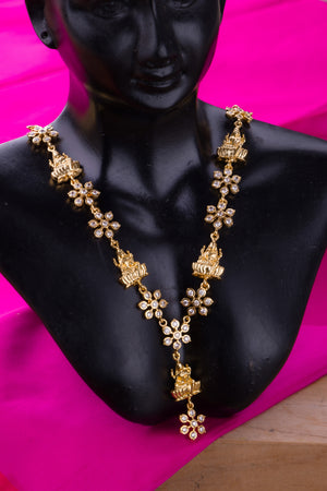 Lakshmi Zircon necklace - Aympon - White