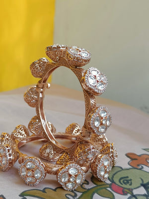 Moissanite kada - single piece