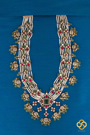 Rani Haram - Emerald green and Pearls