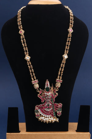 Kamakshi Necklace in Rettai - Vari Kemp Chain