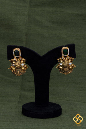 Four Liner - Multi Colour Beads with Gandaberunda Mogappu