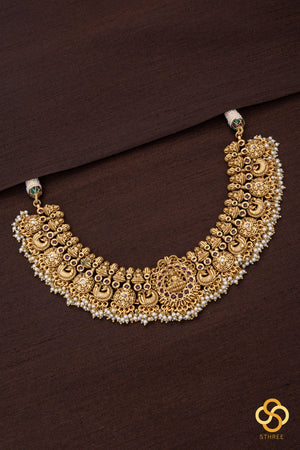 Lakshmi Nagas Pendant Necklace set