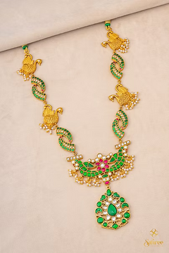 Annapakshi Haram - Emerald green