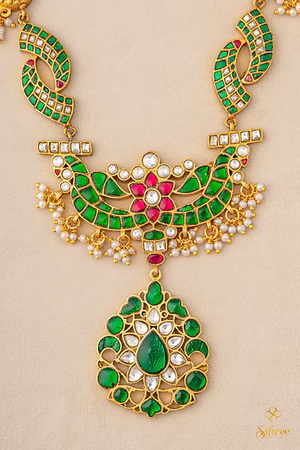 Annapakshi Haram - Emerald green