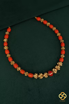 Coral and Gold Ball Set