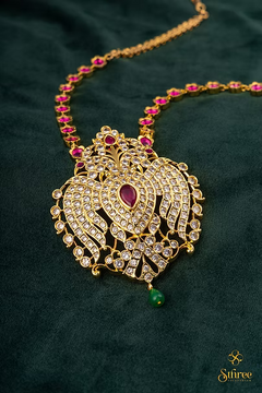 Gandaberunda Neckpiece - Ruby red