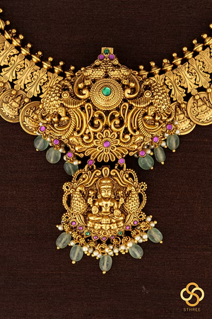 Kasumalai necklace - Lakshmi pendant