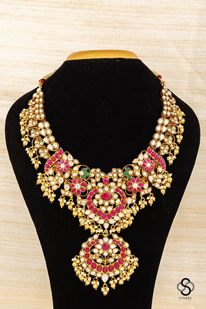 Kemp Haram with Pearls and Gold balls hanging
