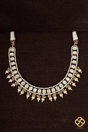 Kundan Stone Choker with Pearls