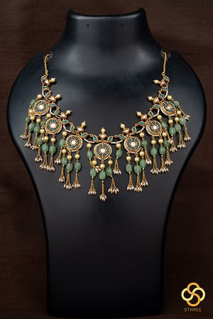 Kundan Stone Choker with Pearls set