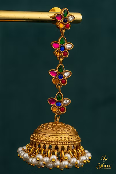 Navarathna Jhumkas