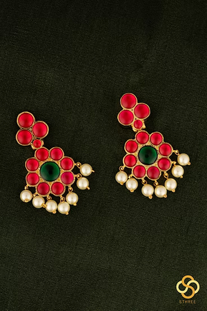 Ruby Red Kemp Addigai Set, Aympon
