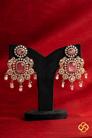 Rani Haar - Layered Kundan Necklace (Pink Ruby)