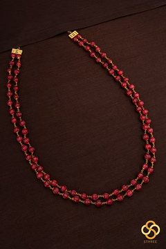 Two liner ruby beads
