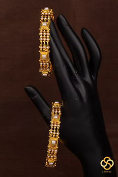 Antique Finish, Square Pearls with Pearls