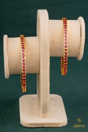 Mini Ruby Stones Aympon Bangles