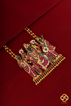 925 Silver - Rajarajeshwari Pendant Neckpiece