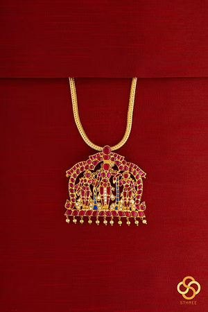 925 Silver - Rajeshwari Pendant Neckpiece