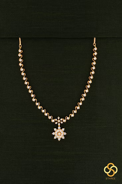 Solitaire Necklace - Rose Gold Finish