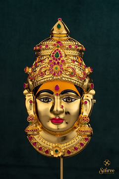 Varalakshmi Mugham (Big) - (with turmeric on forehead)