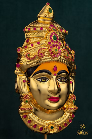 Varalakshmi Mugham (Big) - (with turmeric on forehead)