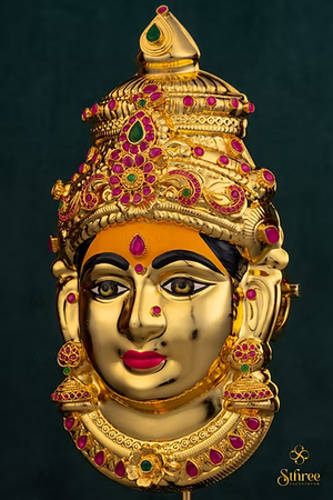 Varalakshmi Mugham (Big) - (with turmeric on forehead)
