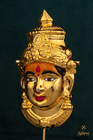 Varalakshmi Mugham (Small) - (with turmeric on forehead)