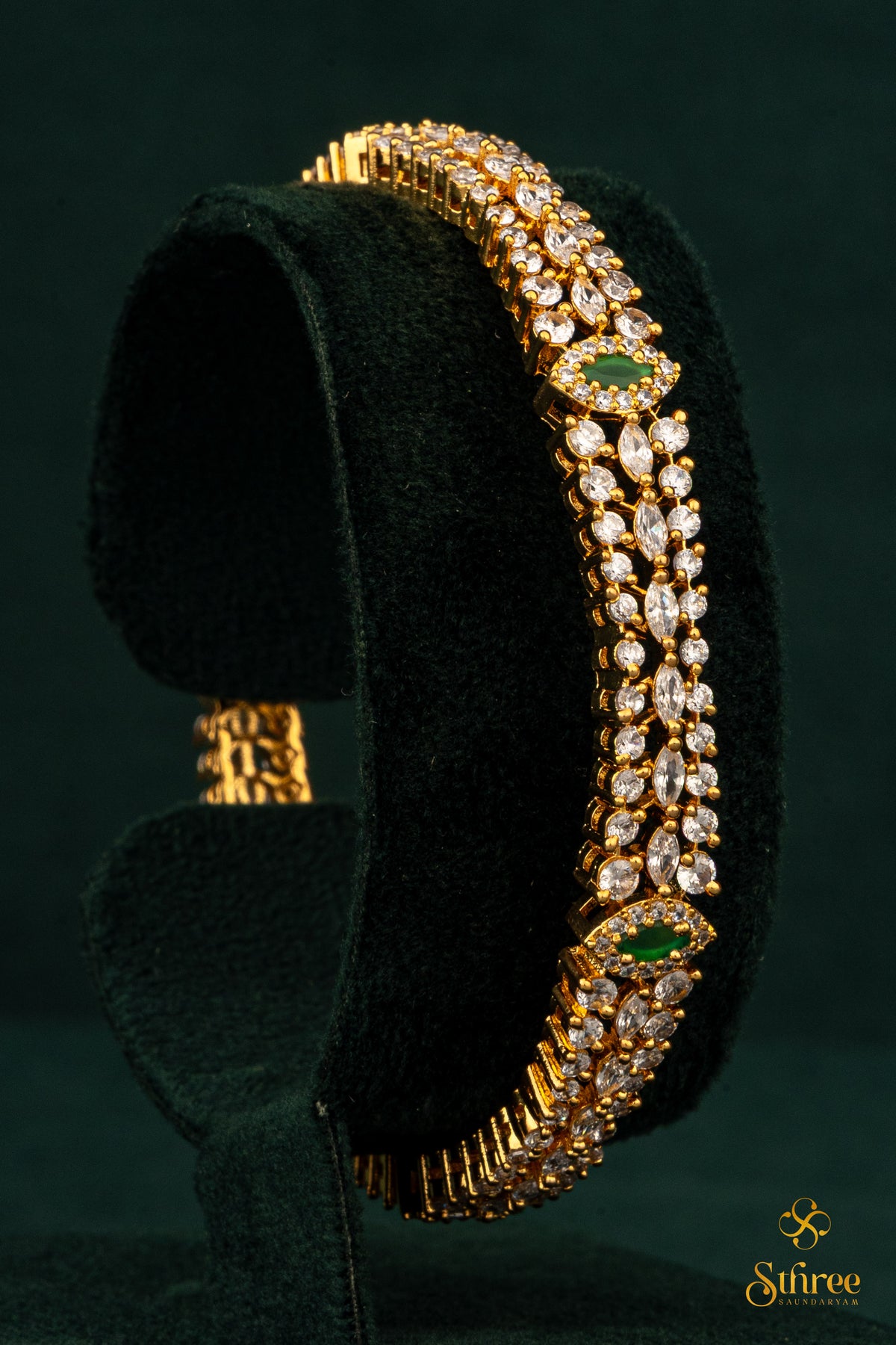 Zircon with Emerald green - Set of 2