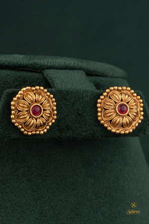 Antique Gold balls necklace set