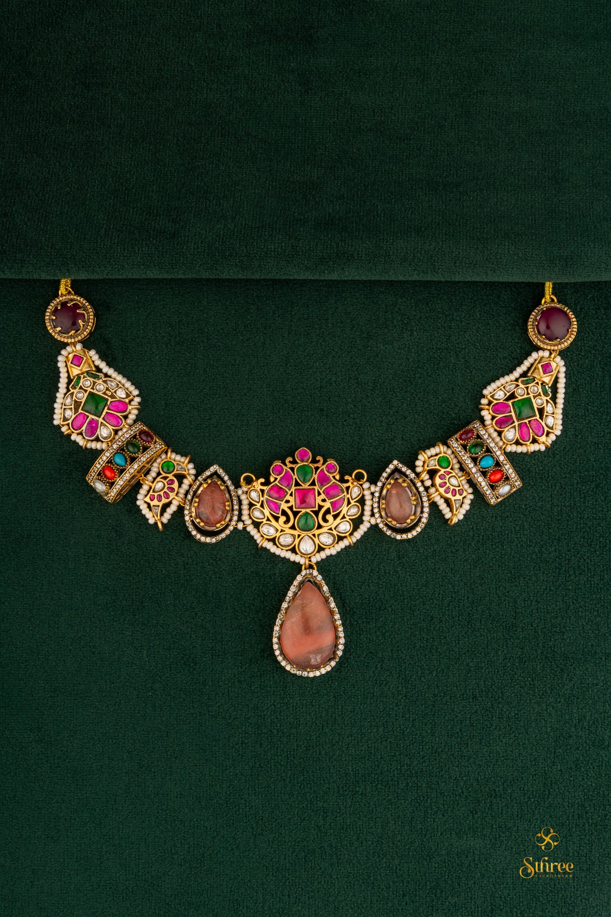 Pearl with Cabochon choker