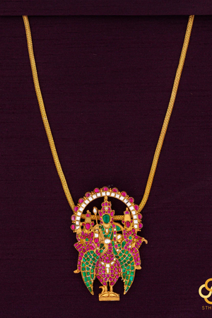 925 Silver - Murugan Pendant with Silver Chain