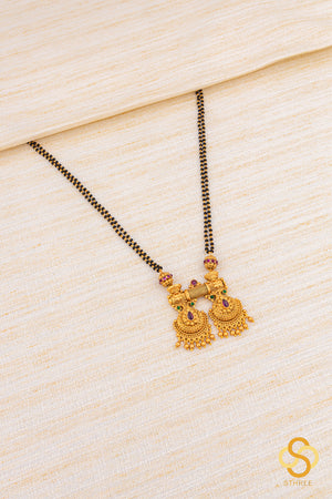 Karugamani with Double Pendant