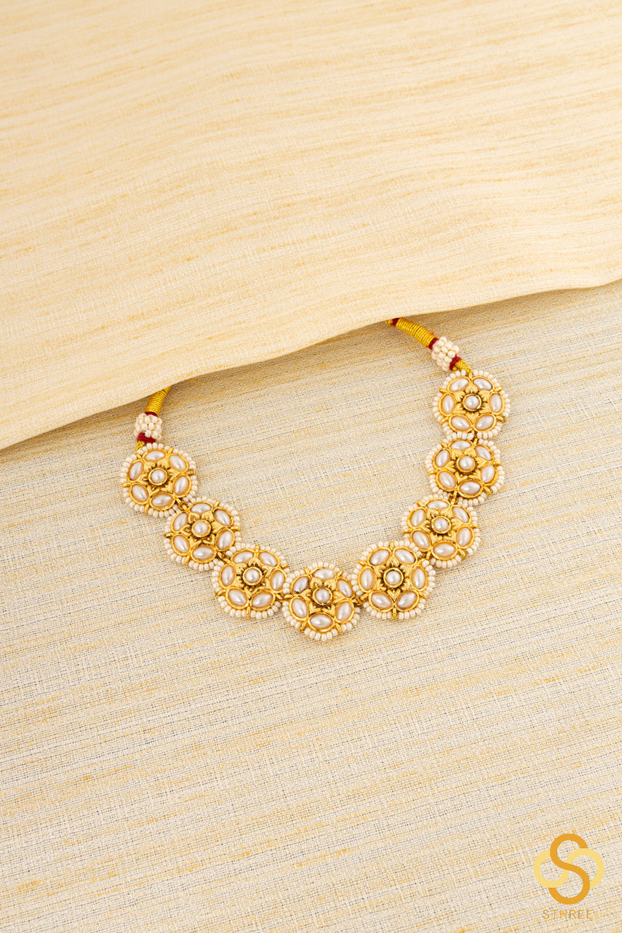 Jadau Kundan Choker - Pearls