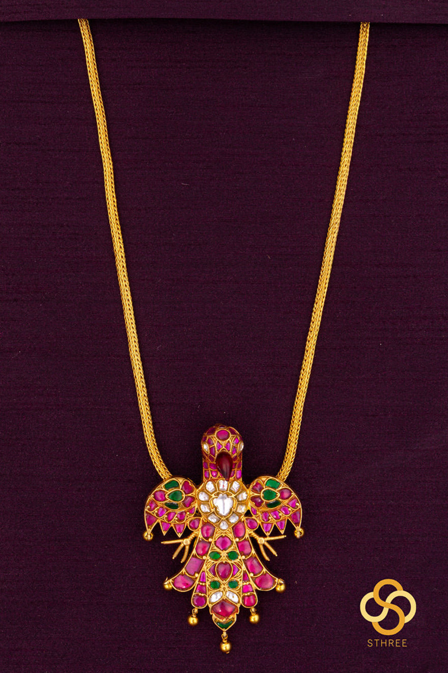 925 Silver - Gandaberunda Neckpiece