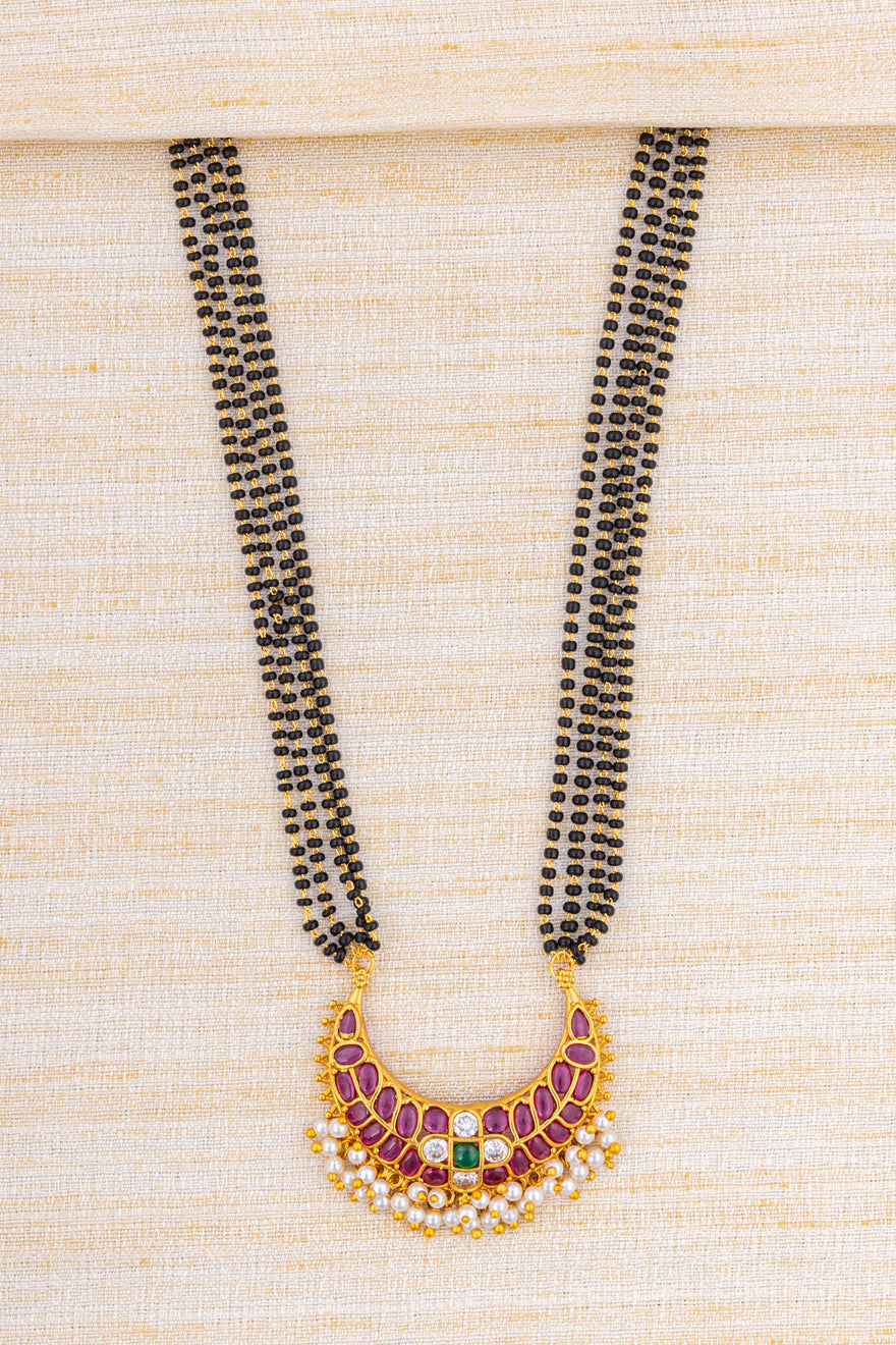 Karugamani with Chandbali Pendant