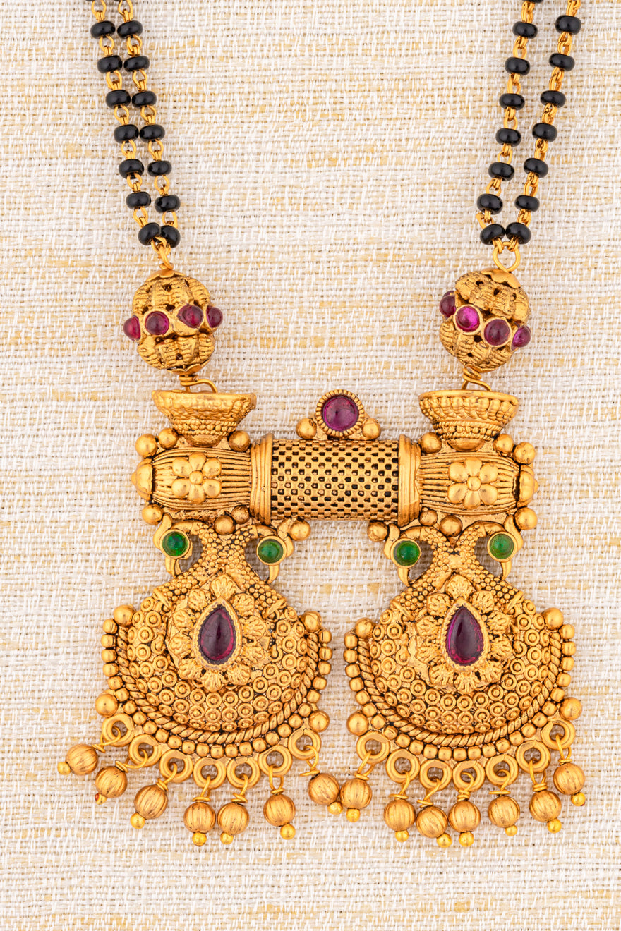 Karugamani with Double Pendant