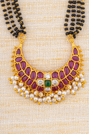 Karugamani with Chandbali Pendant