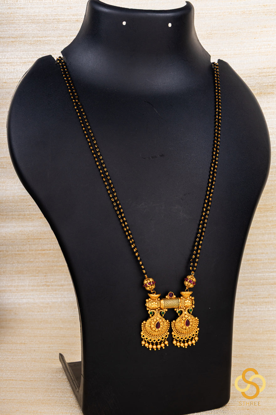 Karugamani with Double Pendant