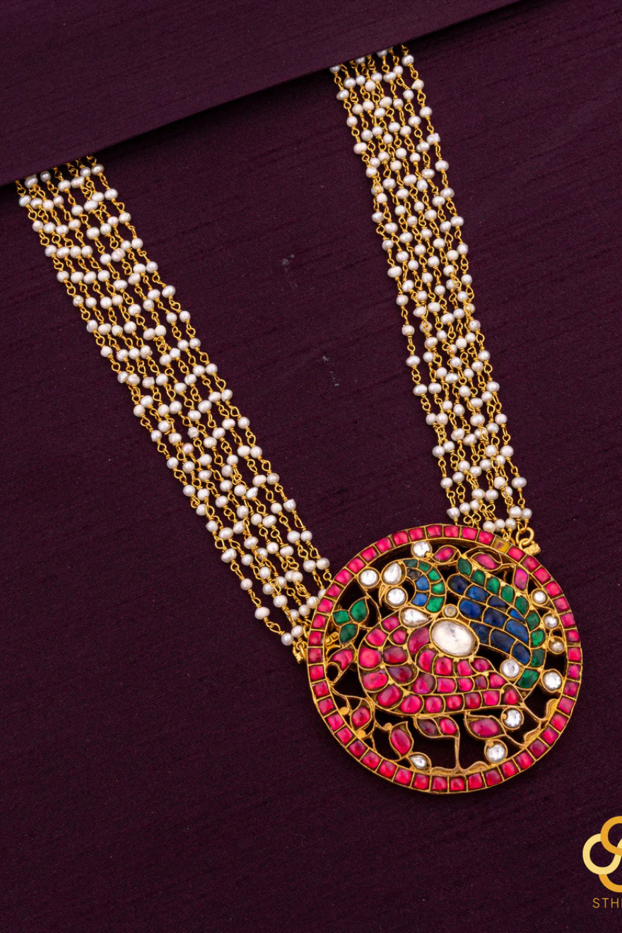 925 Silver - Rakkodi Mayil Necklace