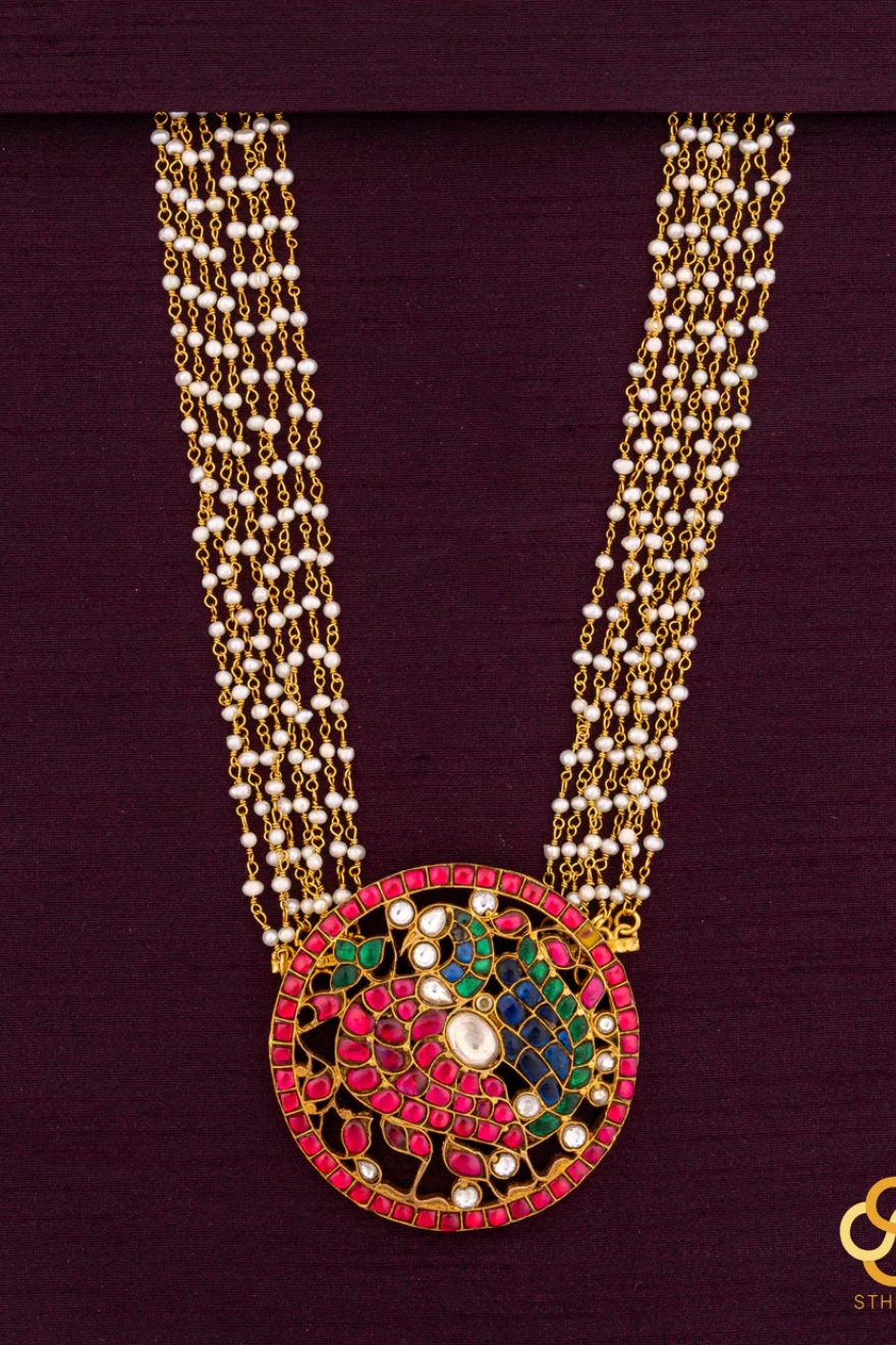 925 Silver - Rakkodi Mayil Necklace