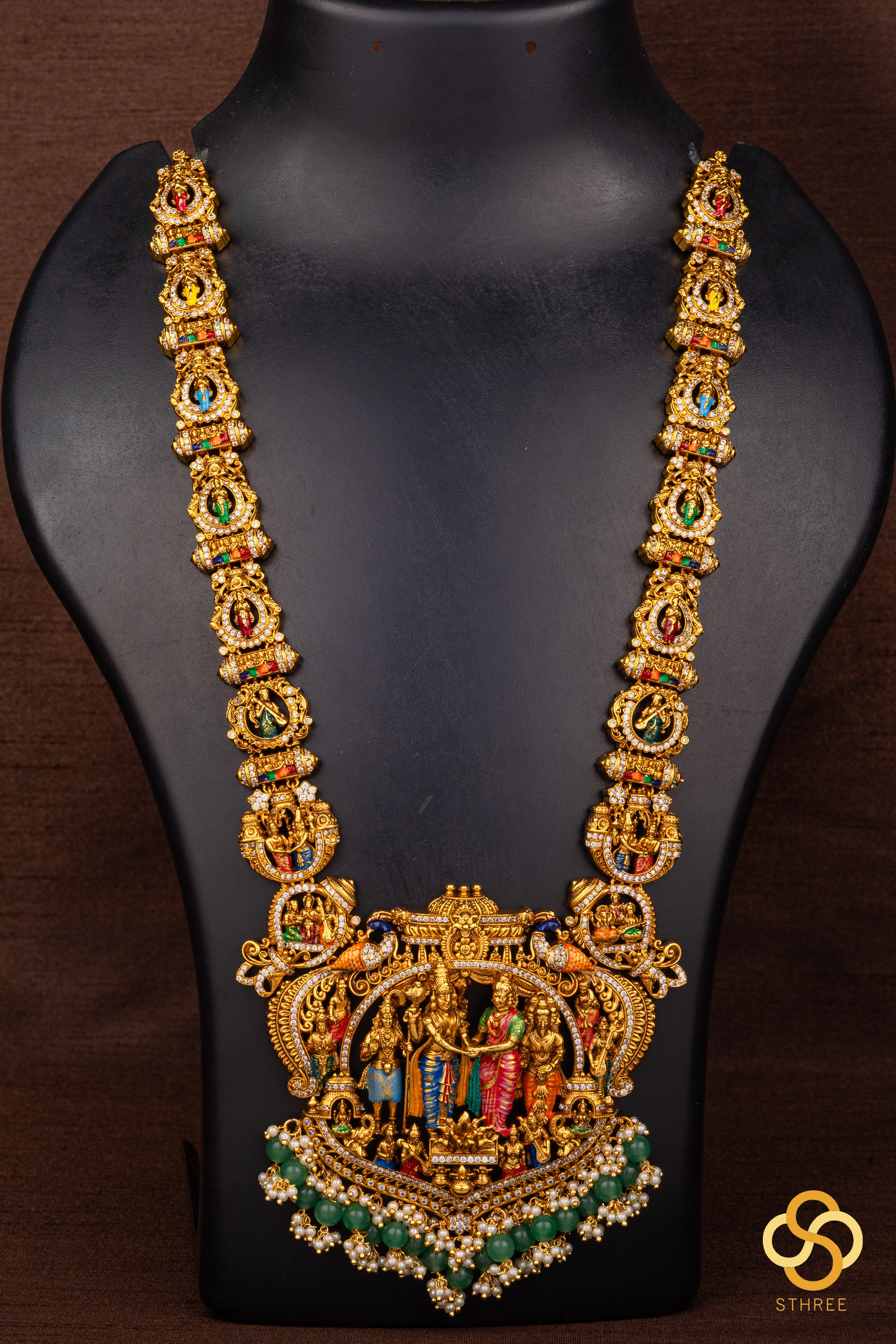 Srinivasa kalyanam pendant with Nakas work