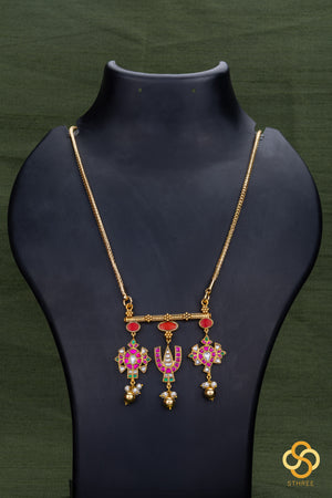 Long chain - Sangu chakram pendent