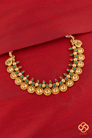 Bottu Mala - Gold and Green Stones