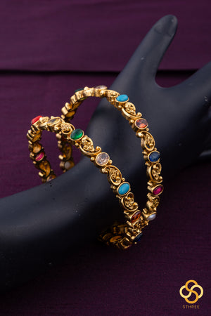 Navarathna bangles - Set of 2