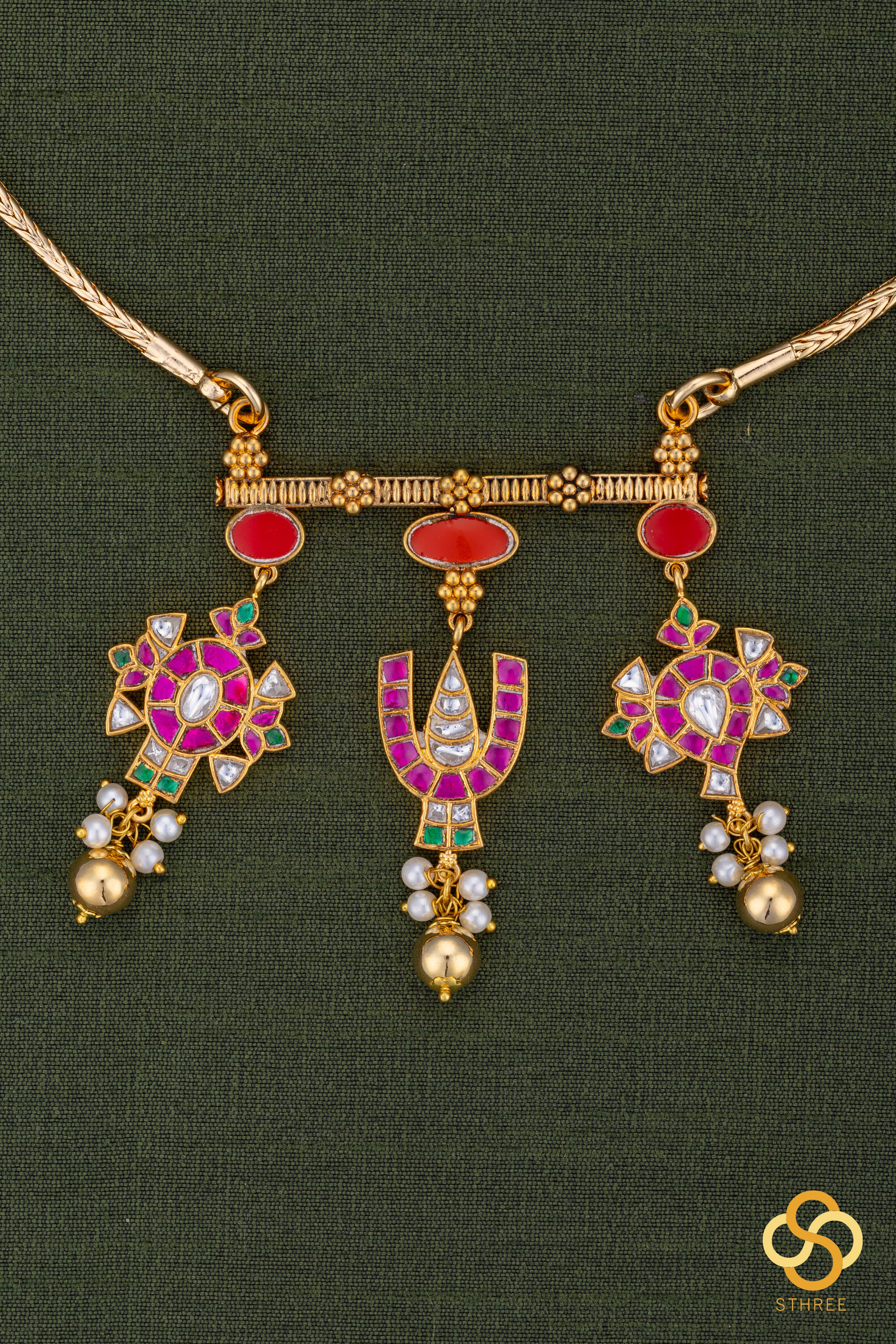 Long chain - Sangu chakram pendent