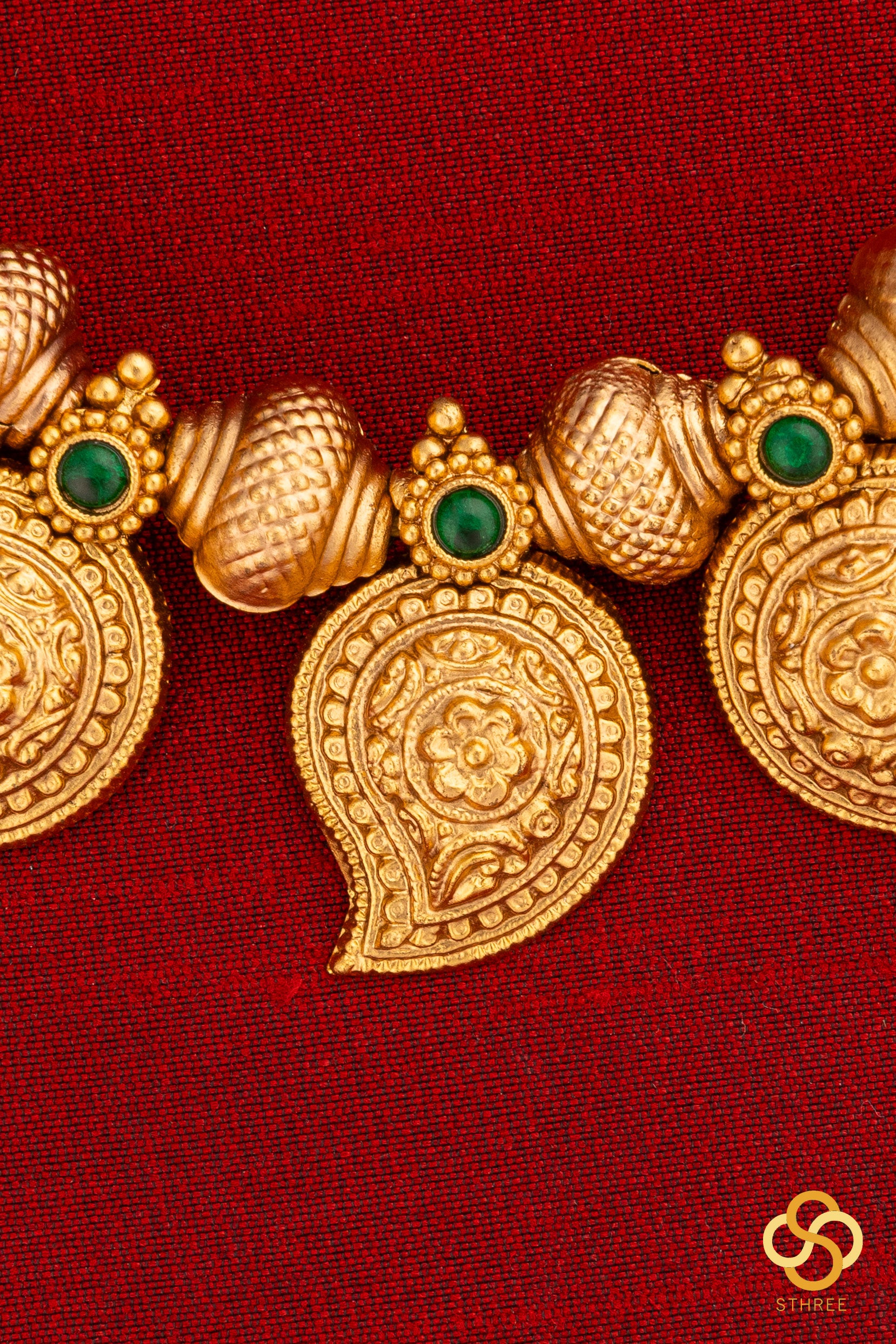 Manga Malai - Gold and Green Set