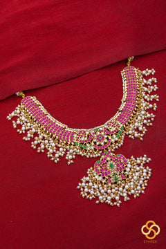 Kemp and Pearls - Guttapusalu Necklace Set