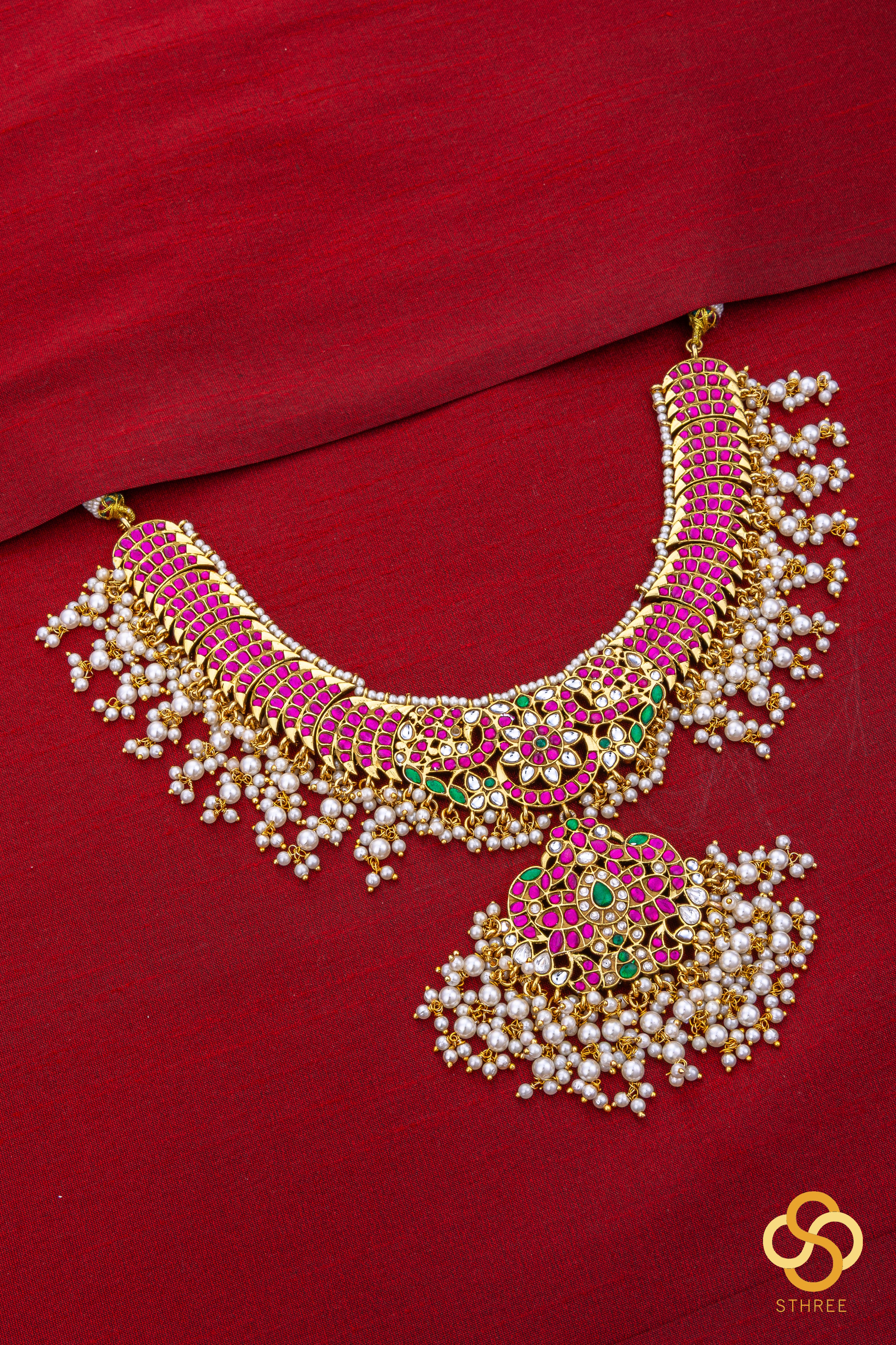 Kemp and Pearls - Guttapusalu Necklace Set