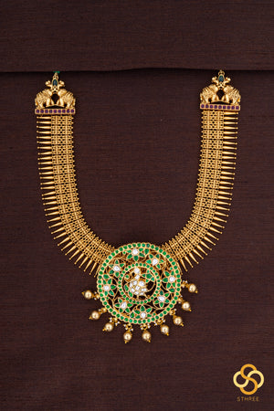 Mullai Malai with Rakkodi - Emerald Green
